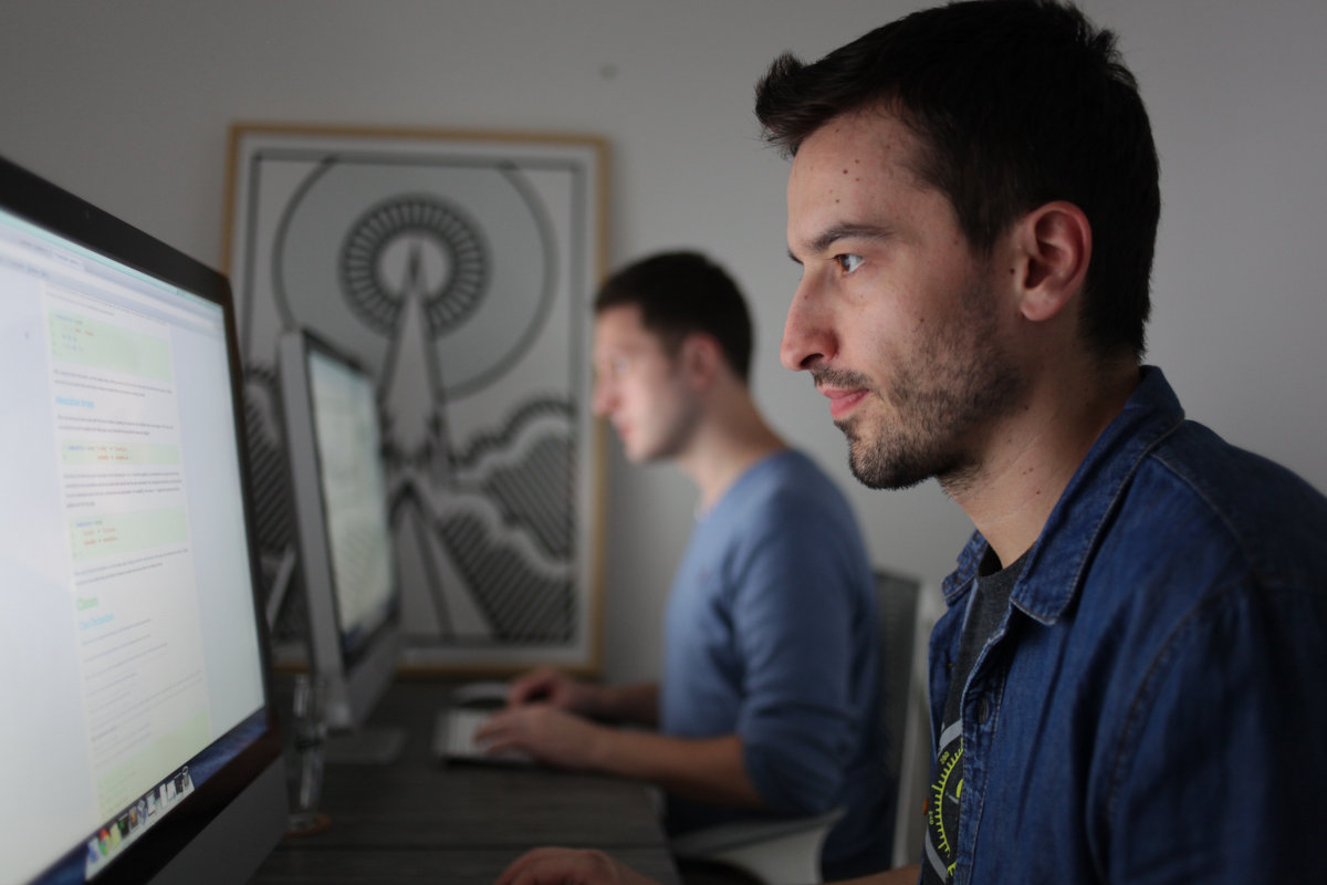 Marko and Dejan coding